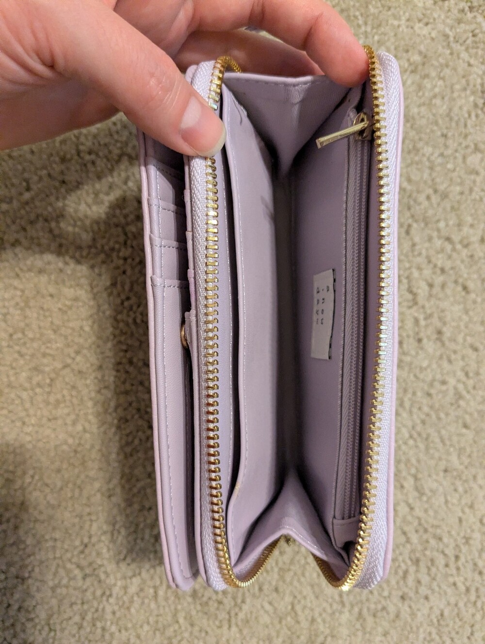 NWOT A New Day Purple Faux Leather Clutch - Picture 3 of 8